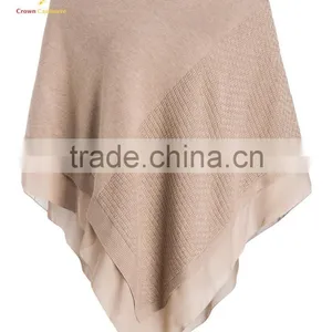 Fashion Women Knit Cashmere Sweater Poncho Wraps thumbnail-1