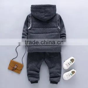 Wholesale Children's Boutique Clothing Baby Boys Winter Clothes Cotton Clothing Set thumbnail-4