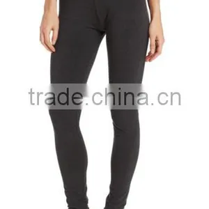 Hot Sales Breathable Spandex Fabric Full-length Pull-on Leggings With Wide Elastic Waistband thumbnail-1