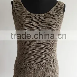 Fashion Ladies Hand Crochet Pullover Sweater Vest thumbnail-1