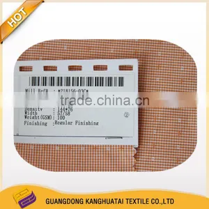 100% Yarn Dyed Flower and Plaind Cotton Fabric thumbnail-1