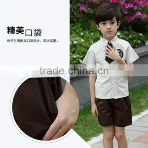 Juqian OEM LOGO School Wearing Shirts and Shorts Boys Primary School Uniform thumbnail-4