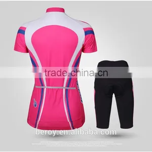 BEROY New Model Women Short Sleeve Cycling Apparel Set Sun uv Protective Cycle Wear thumbnail-2