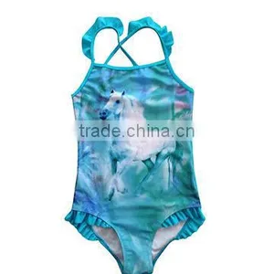 Kids Swimsuit Swimwear One Piece Cut Bow thumbnail-1