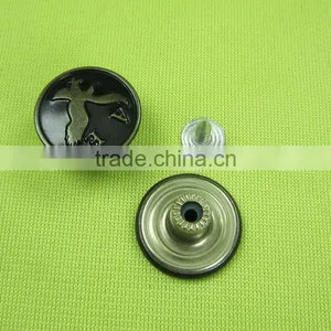Classic Antique Shank Button 17mm Custom Logo Denim Metal Tack Button for Jeans thumbnail-2