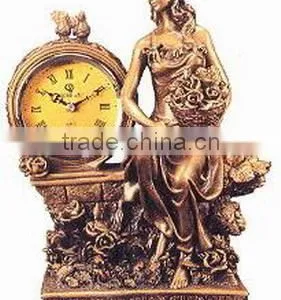 Beautiful Artistic Polyresin Statue Table Clock thumbnail-6