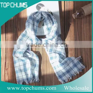 Best-selling Korean New Style Fashion Lady Turkey Cotton Tartan Scarf thumbnail-1
