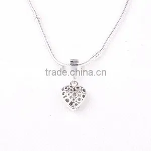 DIY Charm,Anique Jewelry Hollow Pendant,Wholesale Jewelry Fittings,14*7.5mm Heart Charm thumbnail-1