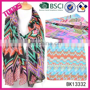 2015 New Arrive Spring Summer Lady Shawl Fashion Chiffon Wholesale Twill Scarf thumbnail-1