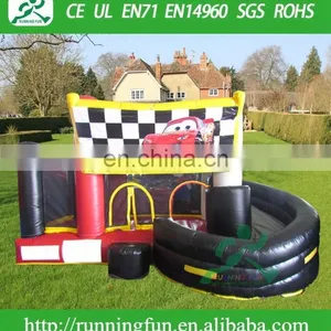 Racing Cars Bounce House, Inflatable Castle For Kids thumbnail-1