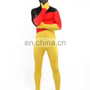 Mens Womens Zentai Germany German Flag Zentai Suit Skin Costume All Sizes thumbnail-3