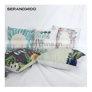 Cute Words Square 100% Polyester Custom Extra Large Linen Cushion Covers thumbnail-4