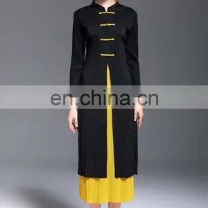 2017 Casual Style Ladies Two Tone Color Blocked Dress thumbnail-2