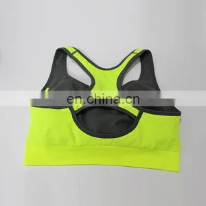 2017 Chaozhou Supplier Hot Sexy Seamless Yoga Wear Racerback Cutout Sports Bra thumbnail-5