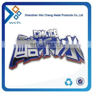 High Quality Branded Llogo 3D Raised Letter Metal Labels Stickers thumbnail-1