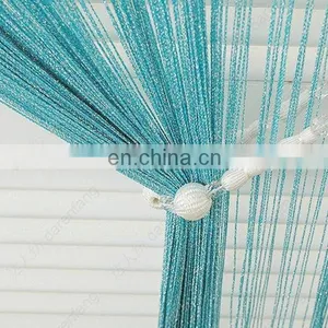 Modern Metallic Fringe String Curtain thumbnail-3