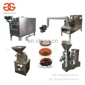 Professional Continuous Cocoa Paste Peanut Butter Processing Line Cocoa Bean Roasting Machine thumbnail-1