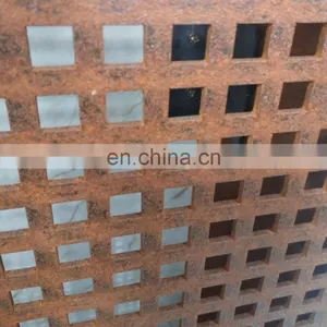 Apartment Corten Steel Balcony Decorative Privacy Screen thumbnail-3