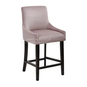 Pink Velvet Dining Chair With Solid Wood Frame,Hotel Chair,Restaurant Chair,Side Chair HL-7043 thumbnail-5