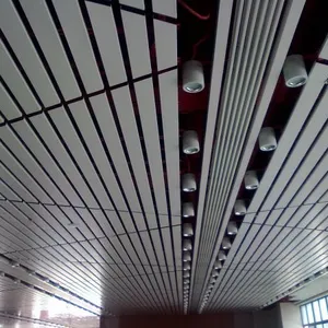3d Wood Grain Shaped Aluminum Square Pass Offices Factory Wholesale thumbnail-3