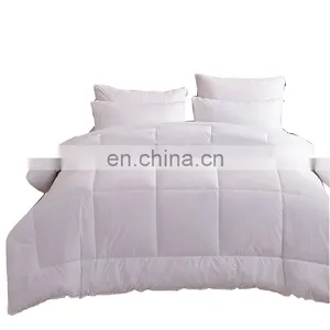 Super Soft Microfiber White Quilted Down Comforter Bedding Set For Hotel and Home thumbnail-1