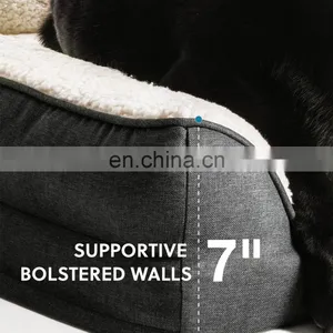 Luxury Cheap Eco Friendly Fashionable Novelty Soft Anxiety Plush OEM Waterproof Dog Sofa Bed For Pet thumbnail-4