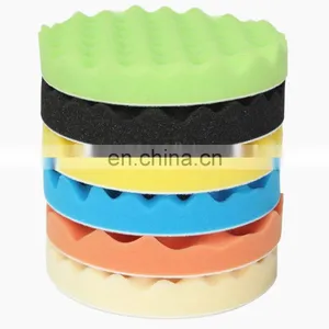 Car Wavy Polishing Sponge Pads Buff Pad thumbnail-2