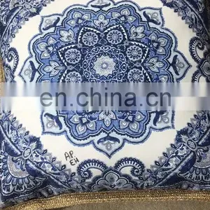Unique Style Printed Waterproof Replacement Cushion Covers Outdoor Furniture With Tassels thumbnail-1