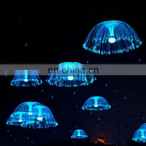 New Fantasy Light Festival Dream Jellyfish LED Jellyfish Fiber Optic Light 1m Diameter Ocean Jellyfish Light thumbnail-1