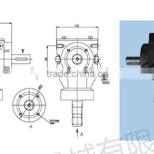 B0881 Ratio1:1,cast Iron Housing,forward and Reverse, Agricultural Machines 90 Degree Gearbox Quality Choice thumbnail-3
