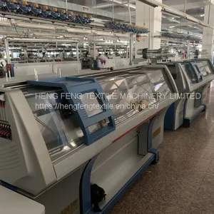 Stoll Cms 530HP E14 Automatic Computerized Flat Bed Knitting Machine Tricot Knited Complete Needles 14 Gauge thumbnail-1