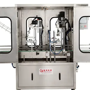 Hot Sale Plastic Lids Caping Tightening Machine Lubricant Oil/cooking Oil/ Urea Automatic Capping Machine With Lid Loader thumbnail-3