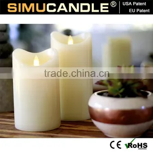 Flickering LED Candle With Dancing Flame With USA and EU Patent Blow Christmas thumbnail-4