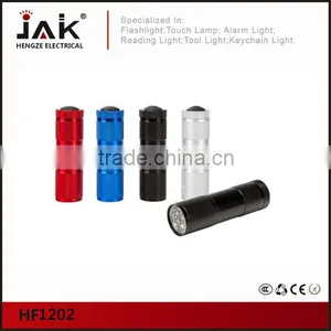 JAK HF1202 9 LED Small Powerful LED Aluminium Torch thumbnail-1