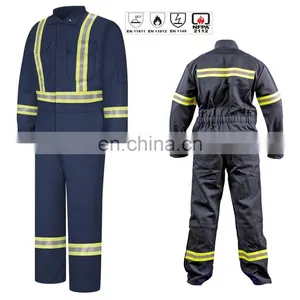 EN11612 D3 E3 Reusable Reflective Thermal Wool FR Protective Fire Retardant Clothing for Men Safety in Winter Working thumbnail-1
