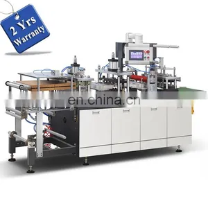 PCL450 Automatic Plastic Drink Paper Cup Cover Lid Cap Thermo Forming Punching Cutting Machine thumbnail-1