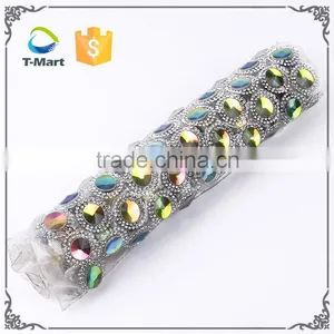 China 24*40cm Hot Fix Adhesive Bling Rhinestone Stickers For Shoes thumbnail-1