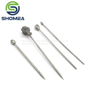Shomea Customized Food Grade 304/ 316 Stainless Steel Marinade Needle With Side Hole thumbnail-3