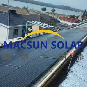 30W Double-Glass Triple-Arch CIGS Thin Film Solar Tiles thumbnail-2