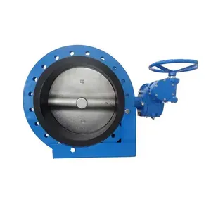 BS5155 Ductile Iron Double Flanged Double Eccentric Butterfly Valve thumbnail-1