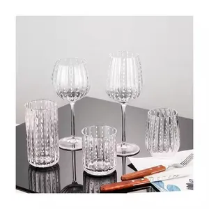 Heat Resistant Coffee Glass Cup Drunk Wine Glasses Goblet Red Wine Glass Reusable Juice Beer Champagne Wine Glass thumbnail-1