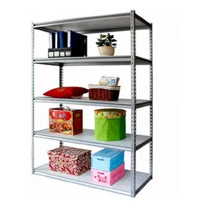 Light Duty Warehouse Storage Metal Boltless Rivet Shelving Rack thumbnail-1