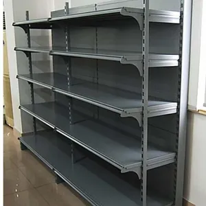 Heavy-Duty Corner Shelf for Supermarkets With Reinforced Steel Display Racking thumbnail-5