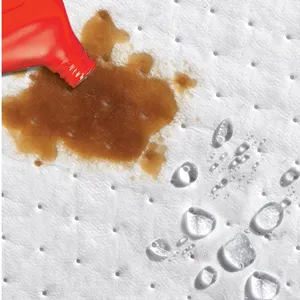 Oil Absorbent Pads Meltblown Medium-Weight Sonic Bonded White thumbnail-4