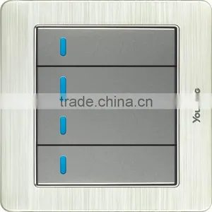 10A 4 Gang 1 Way Led Electric Switch and Socket thumbnail-1