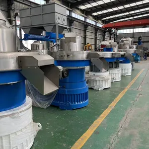 Complete Set of Biomass Pellet Machine Equipment. Large-scale Granulator for Miscellaneous Wood Chips and Sawdust. New Vertical Ring Die Machine thumbnail-2