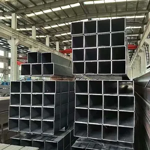 S355J0H J2H Steel Pipe Metal Pipe Square Hollow Section ASTM A500 A501 EN10210 EN10219 JIS STKR 400 STKR490 ERW Steel Pipe thumbnail-1