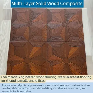 Environmentally Friendly E0 Grade Solid Wood Composite Flooring, Household Silent and Waterproof Flooring thumbnail-5
