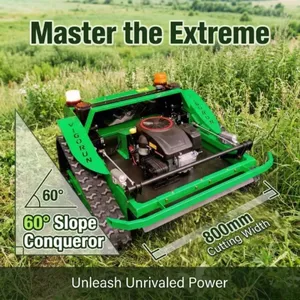 VTLM800 Multi-functional Crawler Lawn Mower Smart Remote Control 360-degree Rotating Weeder Garden Gasoline Lawn Mower thumbnail-2