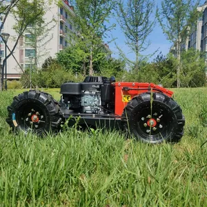 Agricultural Robotic Gasoline Travel Speed 0~6Km/H Remote Control Lawn Garden Mower thumbnail-2